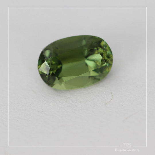 1.10ct Australian Sapphire Green - Oval Cut