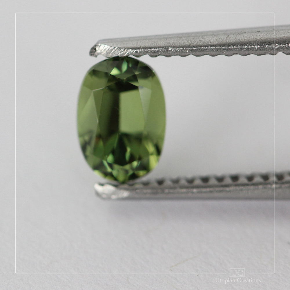 1.10ct Australian Sapphire Green - Oval Cut