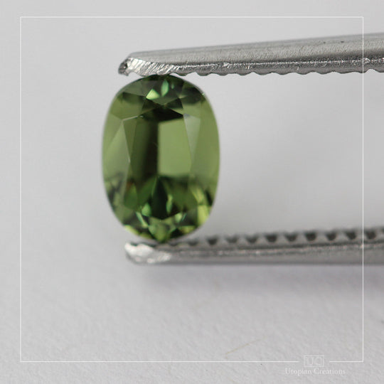 1.10ct Australian Sapphire Green - Oval Cut