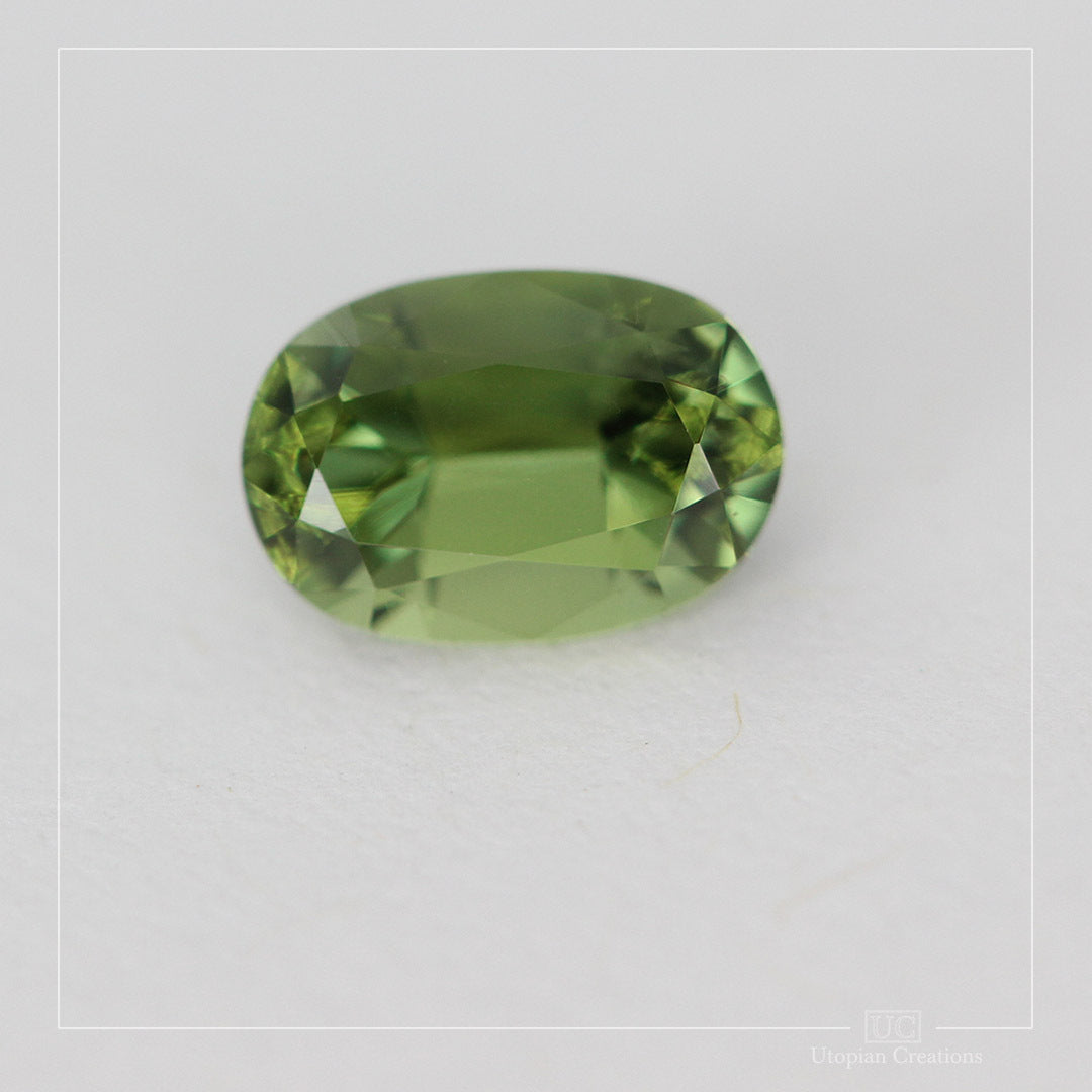 1.10ct Australian Sapphire Green - Oval Cut