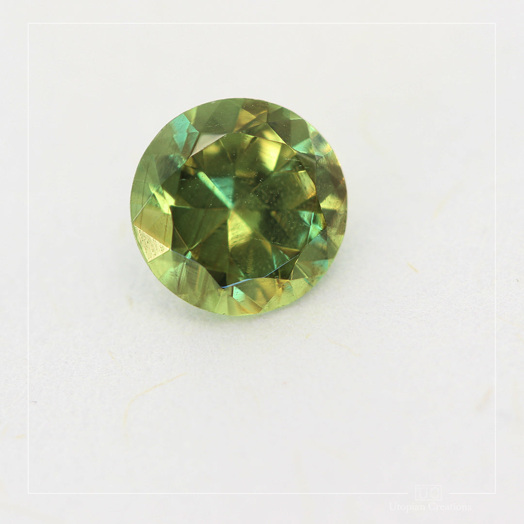 1.32ct Australian Green Sapphire - Round Cut