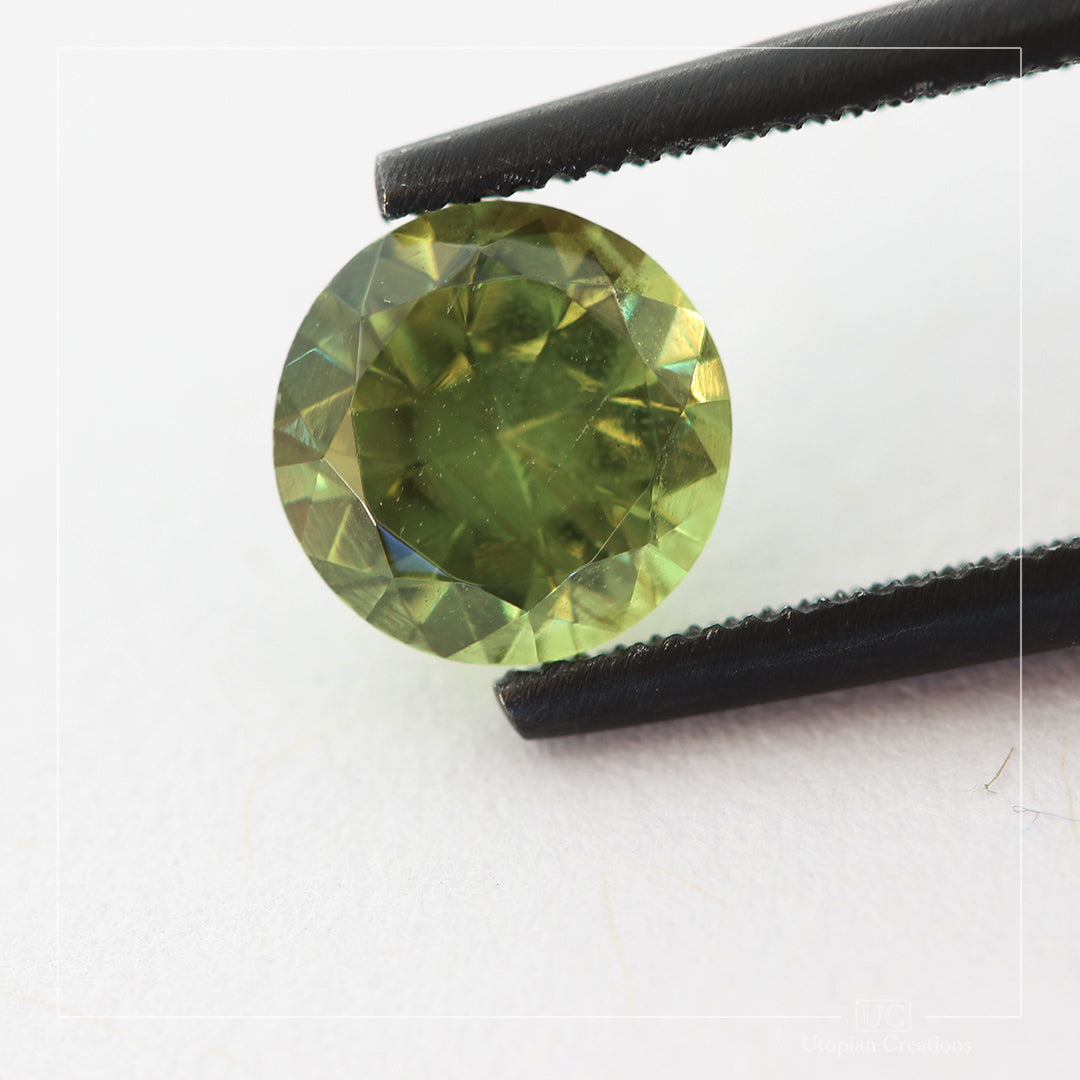 1.32ct Australian Green Sapphire - Round Cut