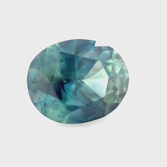 Nigerian Sapphire | 1.61ct, Oval, Teal, Blue