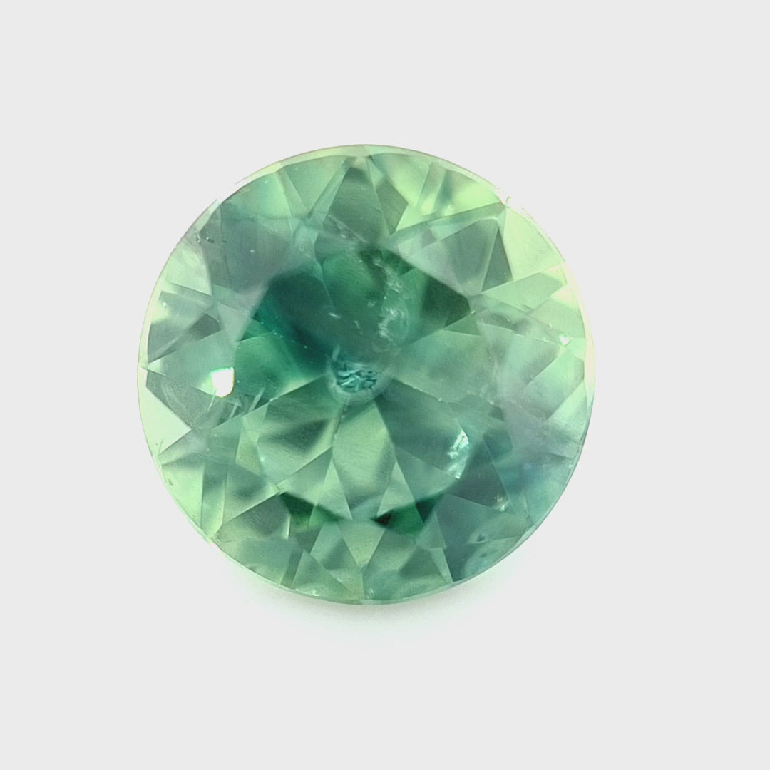 1.71ct Australian Sapphire, Teal, Green, Blue - Round