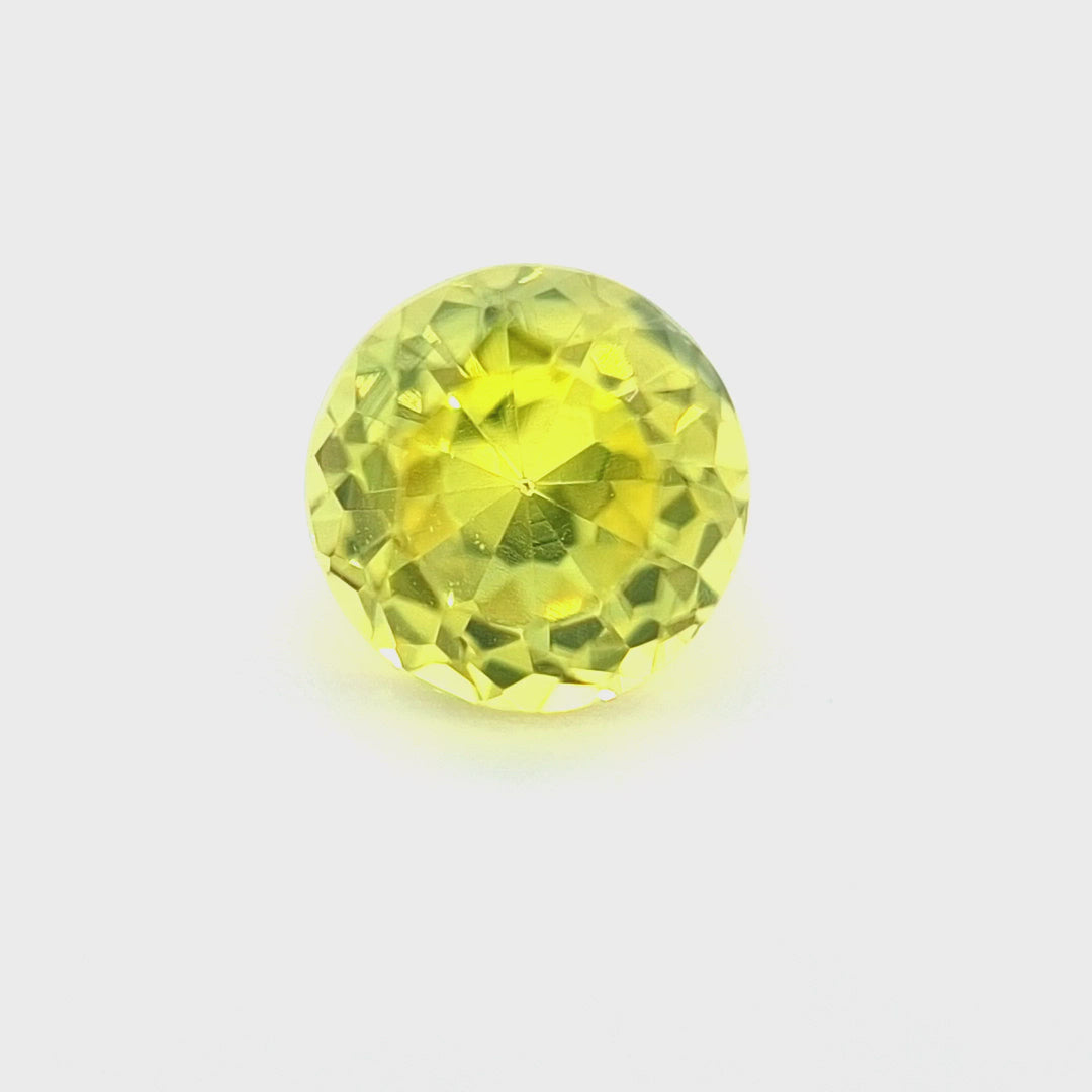 0.54ct Australian Sapphire, Yellow - Round
