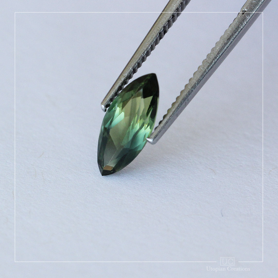 2.30ct  Australian Parti Sapphire, Marquise
