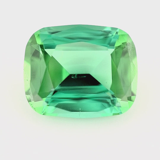 5.76ct Nigerian Tourmaline, Teal, Blue, Green - Cushion Cut
