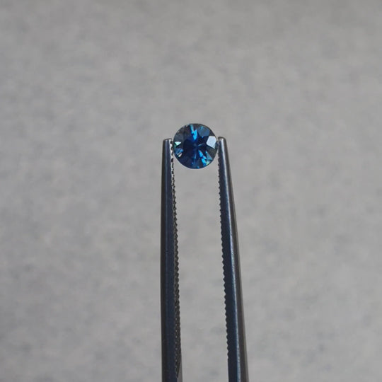 0.51ct Australian Sapphire, Blue - Round