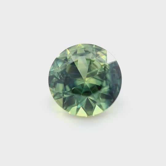 1.52ct Australian Sapphire, Parti, Green, Blue - Round