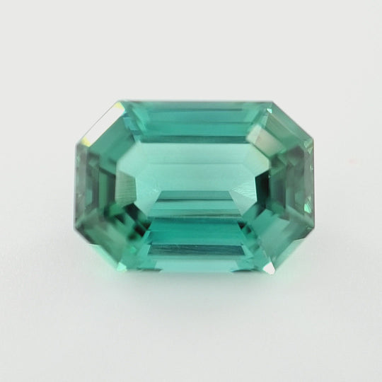 3.49ct Nigerian Tourmaline, Blue, Teal - Emerald Cut