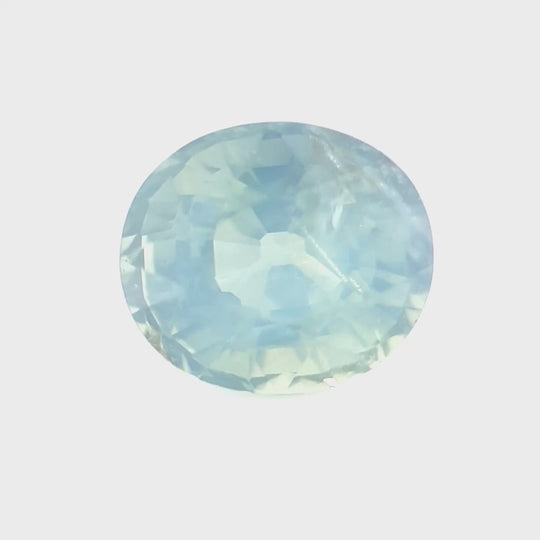 1.08ct Australian Sapphire, Opalescent Parti, Teal, Blue - Oval