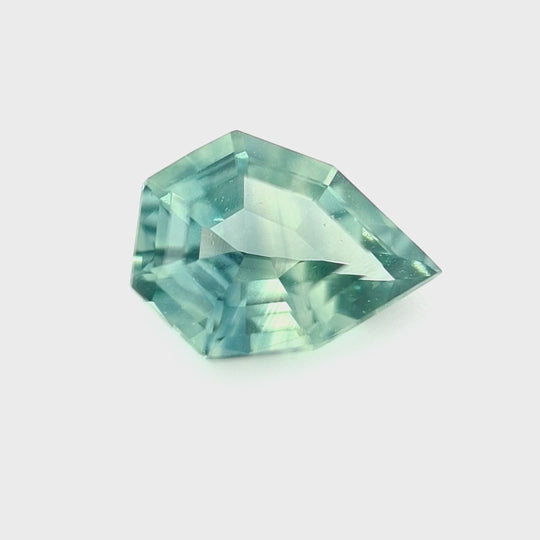 0.58ct Australian Sapphire Teal, Yellow- Pear cut