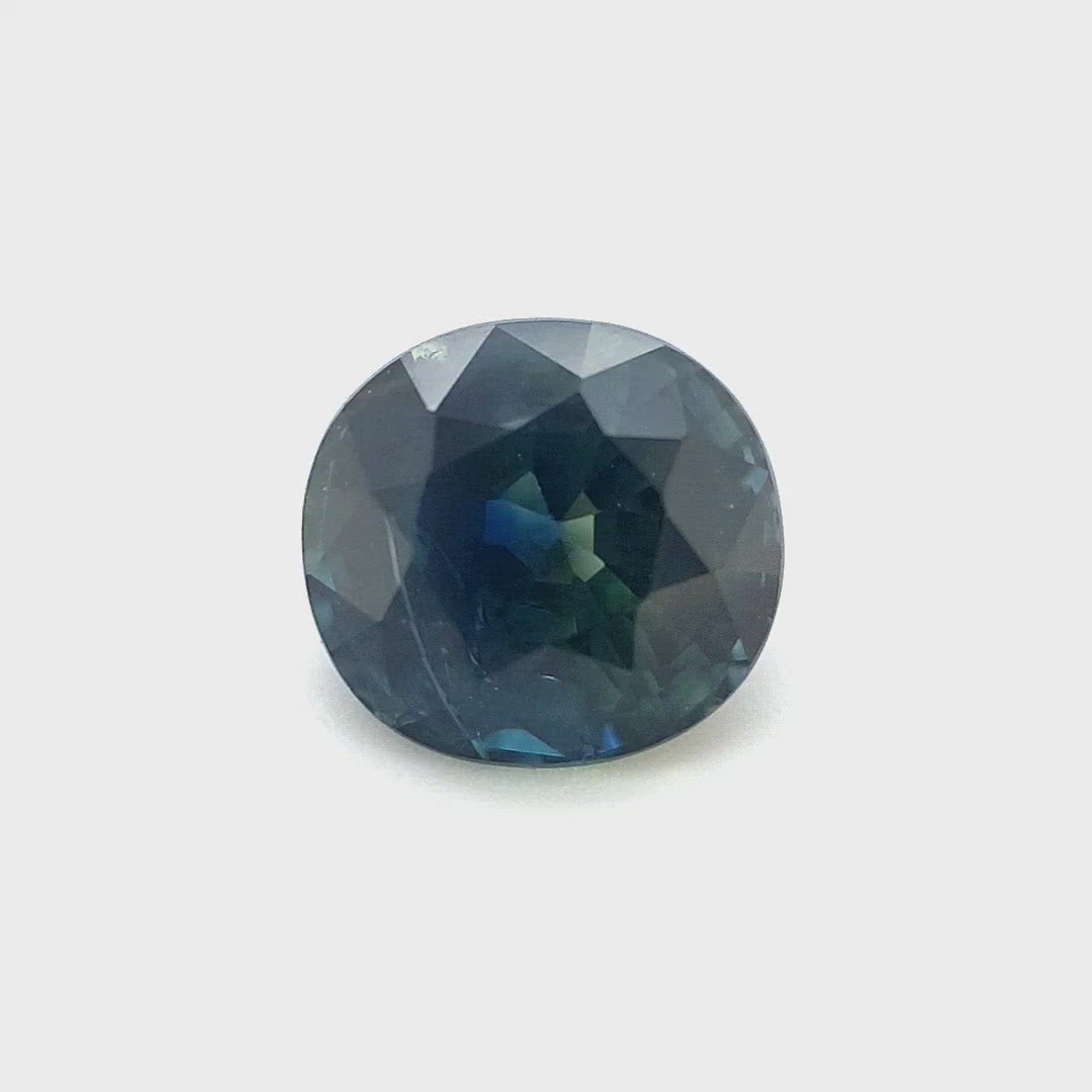 1.40ct Australian Sapphire, Parti, Blue, Teal, Yellow - Oval