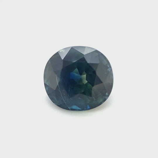 1.40ct Australian Sapphire, Parti, Blue, Teal, Yellow - Oval