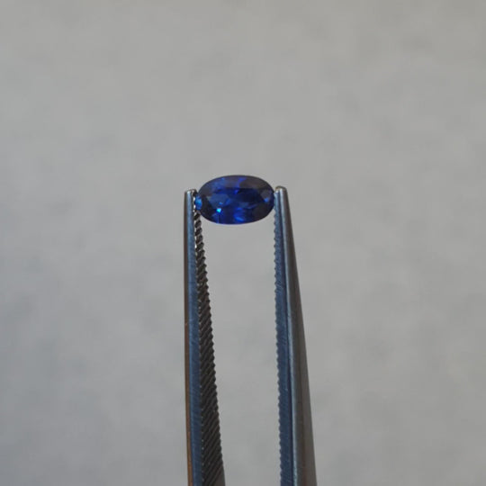 0.51ct Australian Sapphire, Blue - Oval