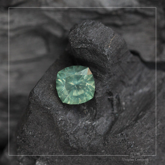 3.41ct Australian Teal colour change Sapphire - Cushion