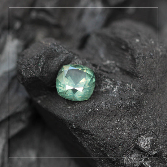 3.41ct Australian Teal colour change Sapphire - Cushion