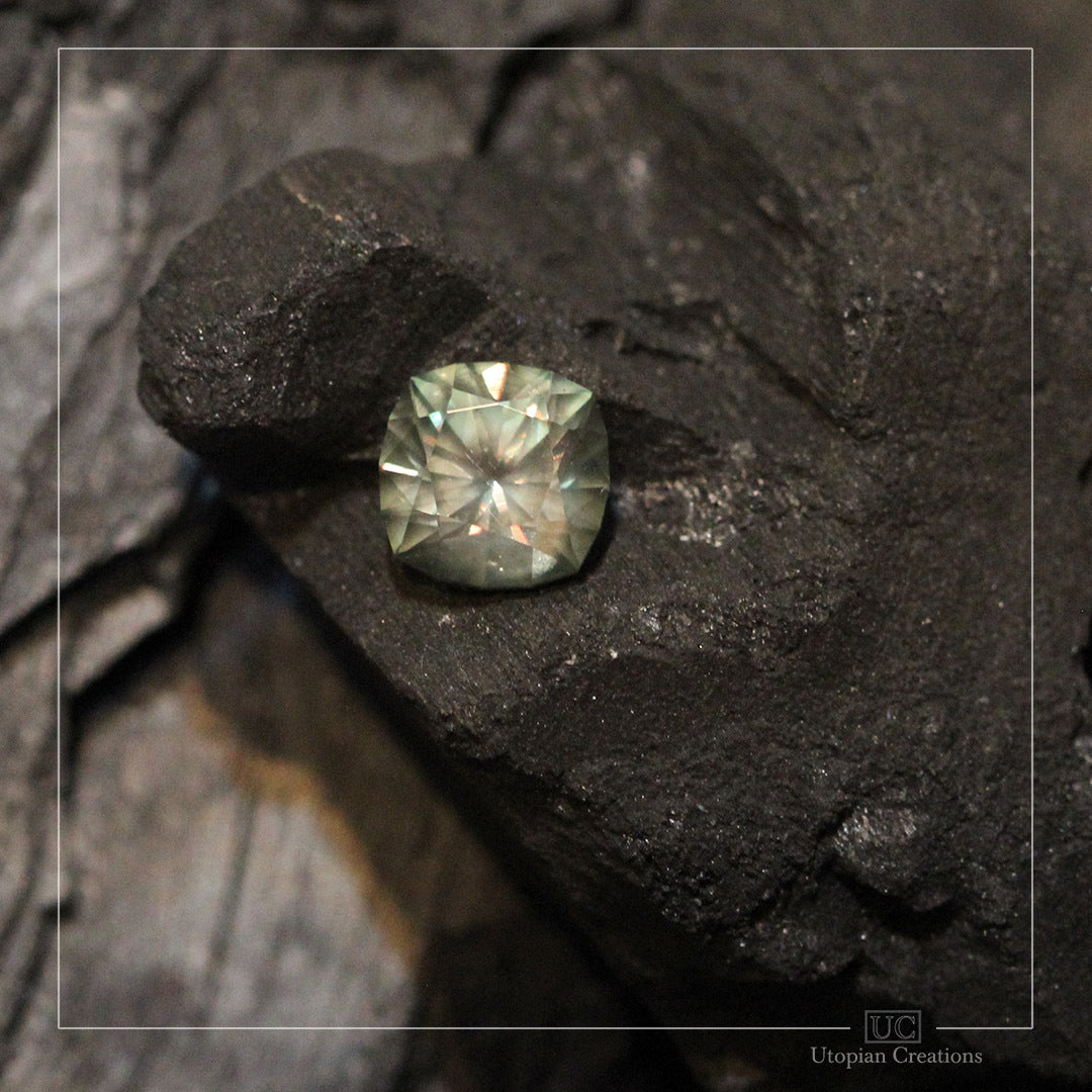 3.41ct Australian Teal colour change Sapphire - Cushion