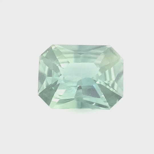 0.96ct Australian Sapphire, Green, Teal - Radiant Cut