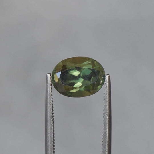 3.13ct Australian Green Sapphire - Oval Cut