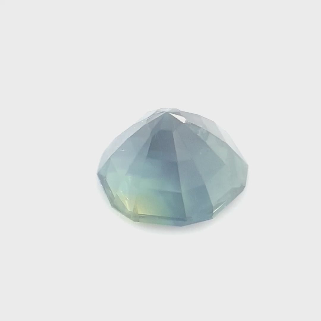 0.90ct Australian Sapphire, Parti, Blue, Green, Teal - Fancy