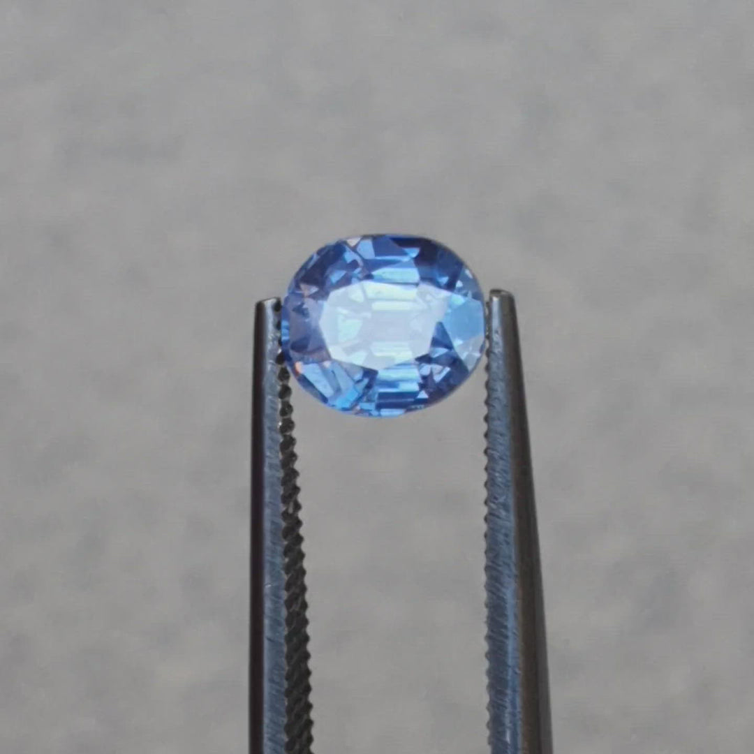 1.58ct Ceylon Sapphire, Blue, Violet - Oval, Cushion