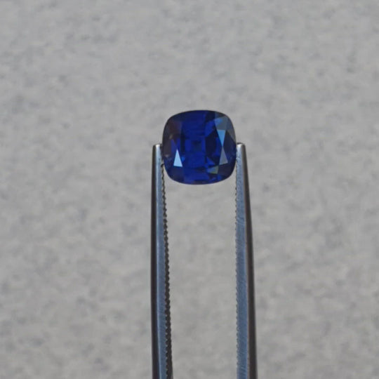 2.03ct Australian Sapphire, Royal Blue - Cushion Cut