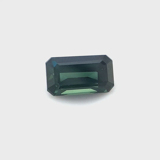0.92ct Australian Sapphire, Teal - Emerald Cut