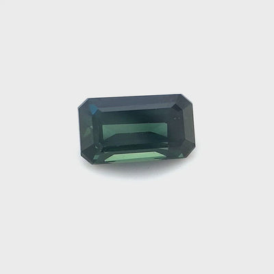 0.92ct Australian Sapphire, Teal - Emerald Cut