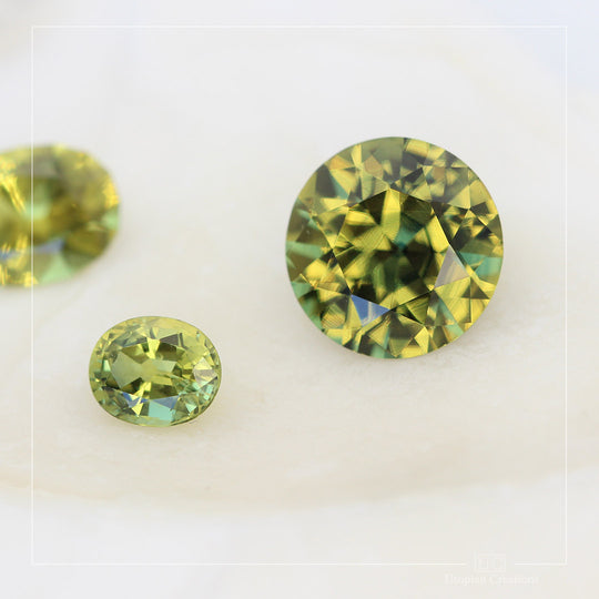 4.15ct Australian Yellow/Parti Sapphire - Round