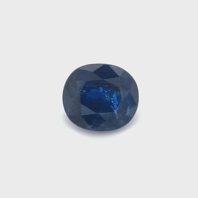 1ct Australian Sapphire, Blue - Cushion