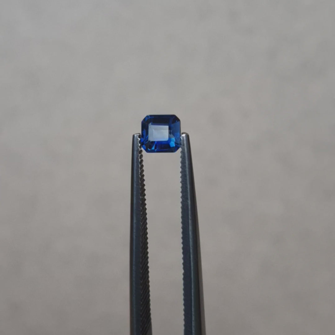 0.46ct Australian Sapphire, Blue - Emerald Cut