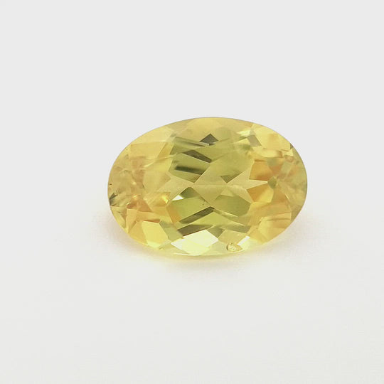1.18ct Australian Sapphire, Yellow - Oval
