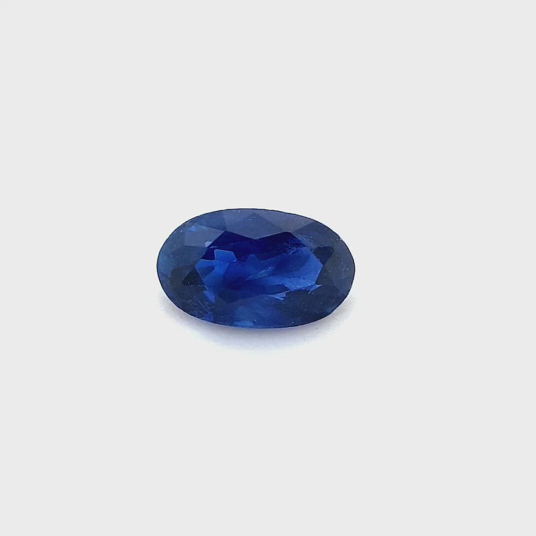 0.51ct Australian Sapphire, Blue - Oval