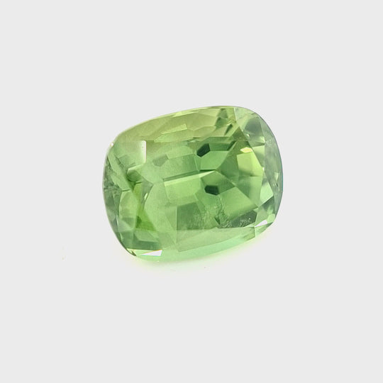 2.17ct Australian Sapphire, Apple Green - Cushion Cut