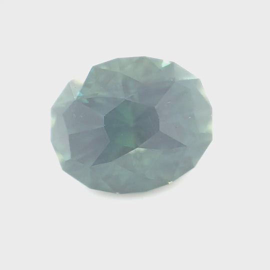 1.83ct Australian Sapphire, Parti, Blue, Green, Yellow, Teal - Oval Cut