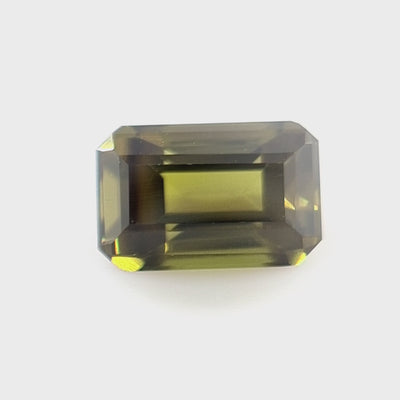 1.43ct Australian Sapphire, Green - Emerald Cut