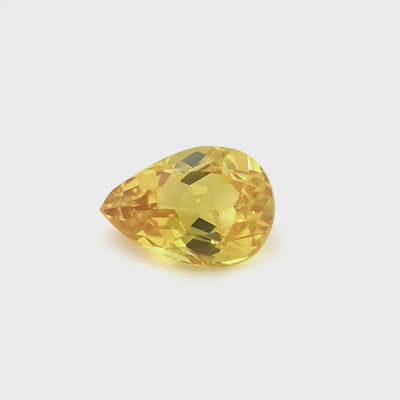 1.04ct Australian Sapphire, Yellow - Pear