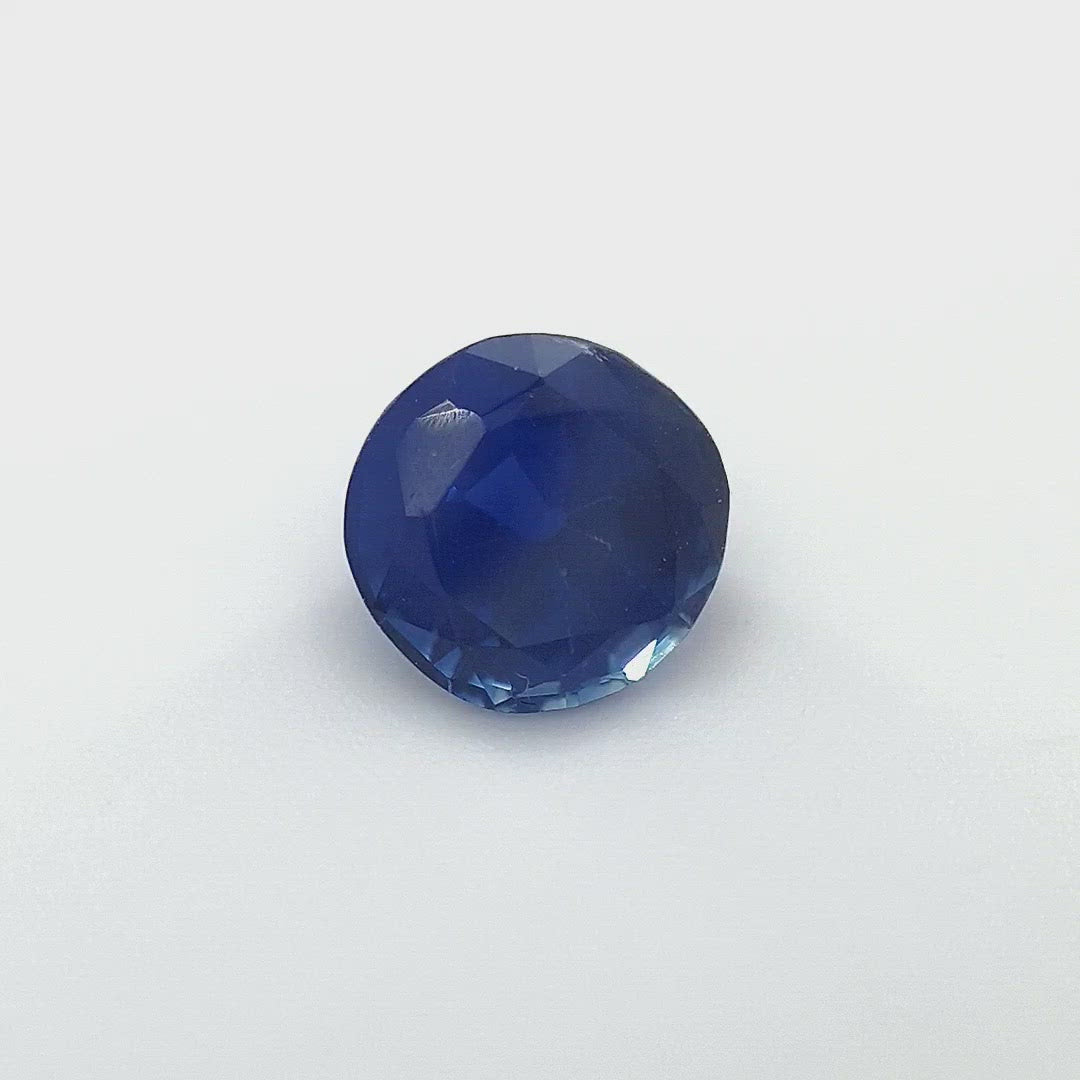 0.95ct Ceylon Sapphire, Blue - Round