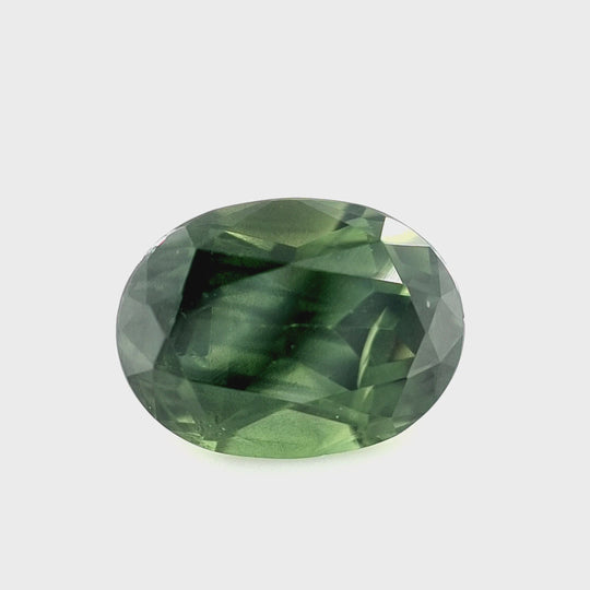 3.13ct Australian Green Sapphire - Oval Cut