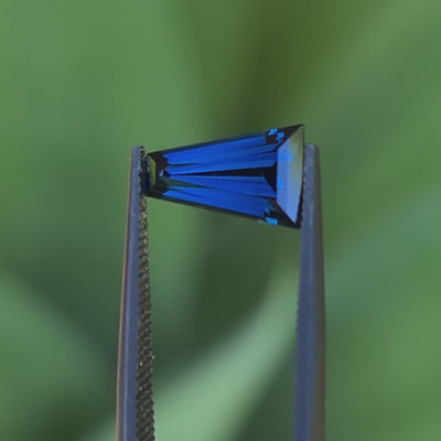 1.75ct Australian Sapphire, Blue, Teal - Tapered Baguette