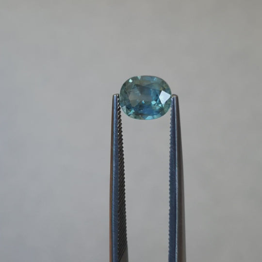 1.15ct Australian Sapphire, Teal - Cushion