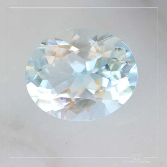 6.18ct Australian Topaz, Blue - Oval Cut