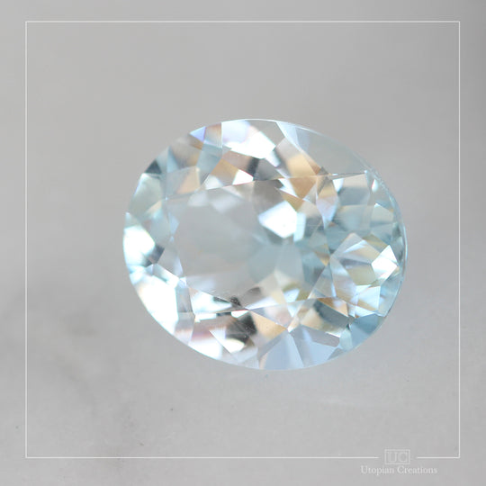 6.18ct Australian Topaz, Blue - Oval Cut