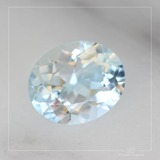 6.18ct Australian Topaz, Blue - Oval Cut