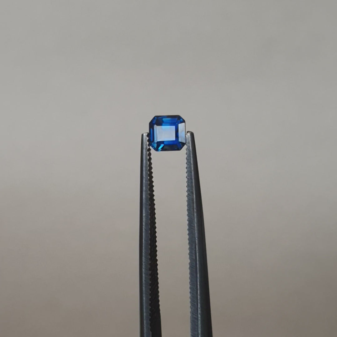 0.54ct Australian Sapphire, Blue - Emerald Cut