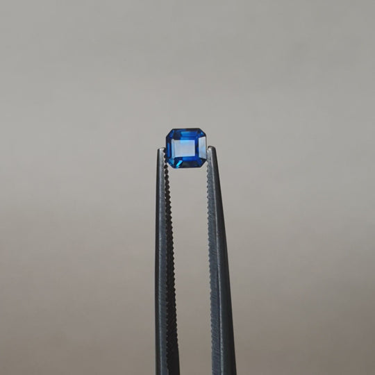 0.54ct Australian Sapphire, Blue - Emerald Cut