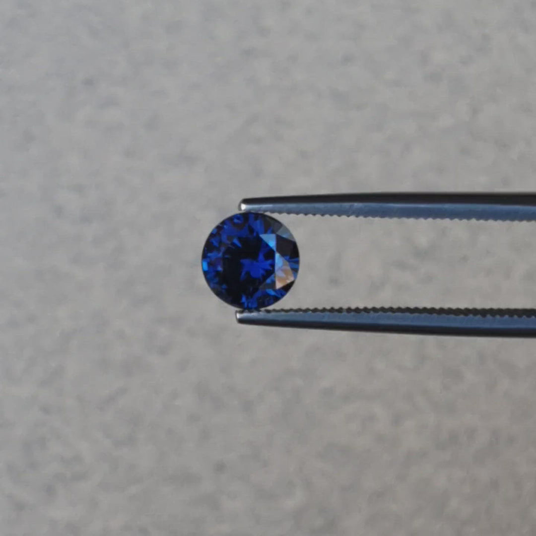 1.17ct Australian Sapphire, Royal Blue - Round