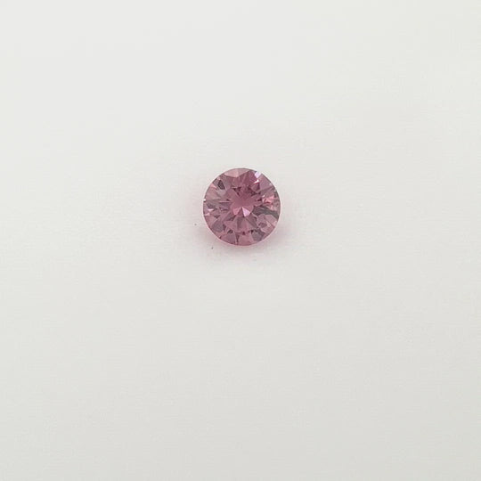 0.037ct Australian Pink Argyle Diamond 4PR SI1 - Round