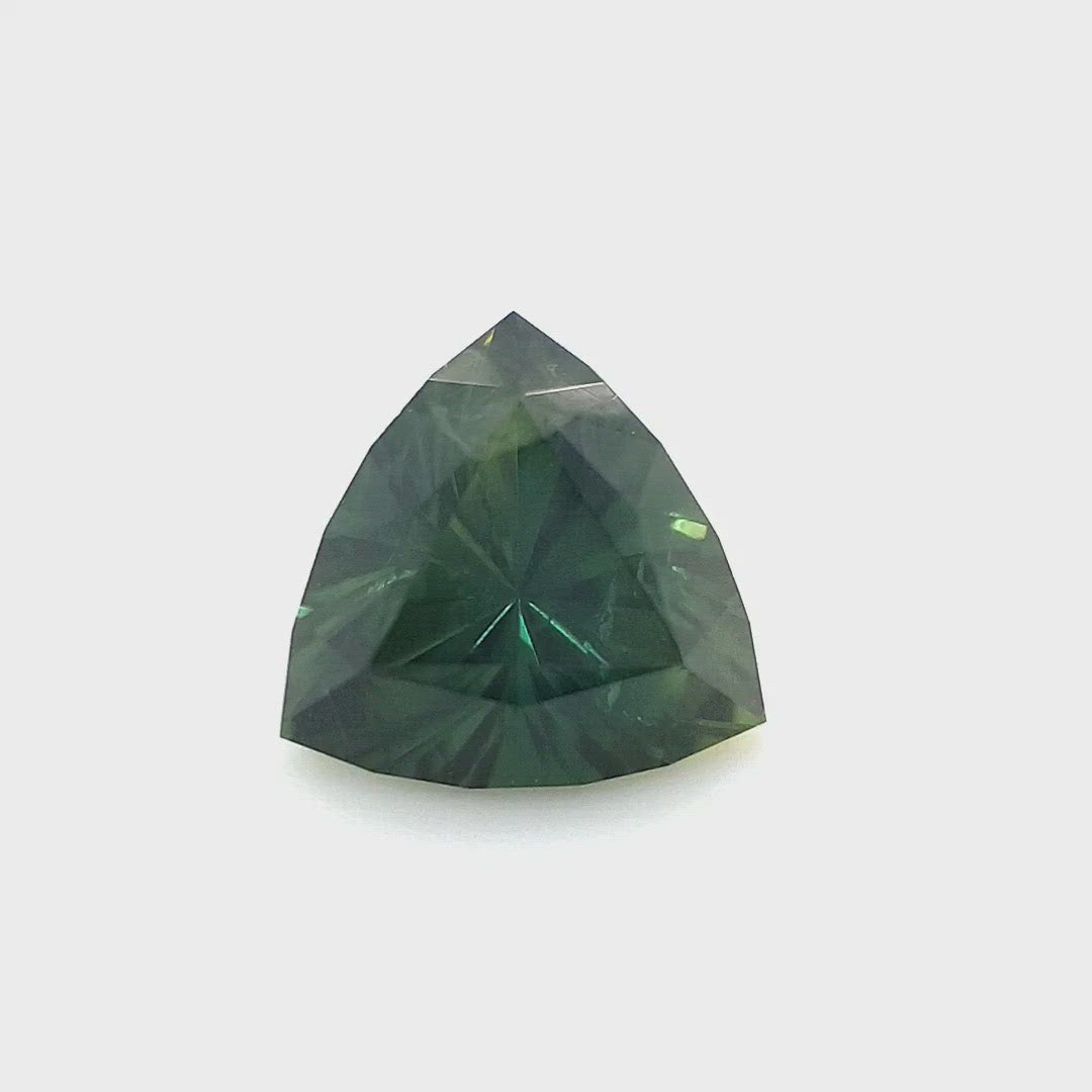 1.04ct Australian Sapphire, Green, Teal - Trillion